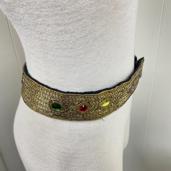 Vintage Michelle Stuart M/L Gold Bead Belt main image 4